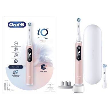 Spazzolino vibrante per adulti Oral-B iO 6S Rosa, Bianco