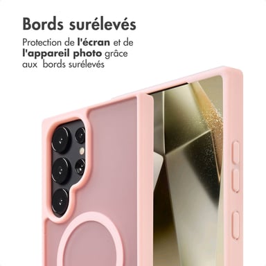 imoshion Coque Color Guard avec MagSafe pour Samsung Galaxy S24 Ultra - Rose clair