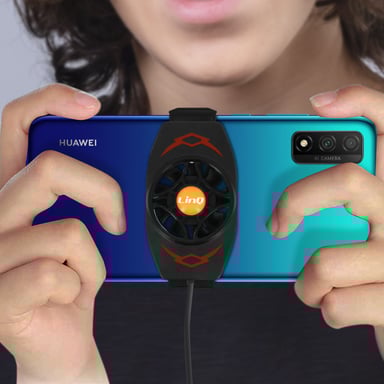 Refroidisseur Smartphone Réglable Dissipateur de Chaleur CJF23U LinQ Noir