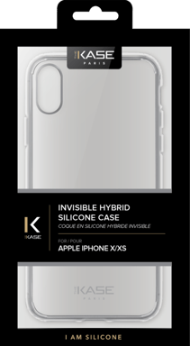 Carcasa híbrida invisible para Apple iPhone X/XS, Transparente