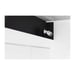 Caméra factice CHACON en aluminium Blanc, style bullet, indicateur LED bleu visible, fixation mur/plafond réglable