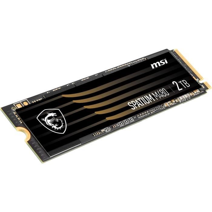 Unidad SSD interna - MSI - SPATIUM M480 - 2Tb - PCI Express 4.0 x4 (NVMe) (S78-440Q150-P83)