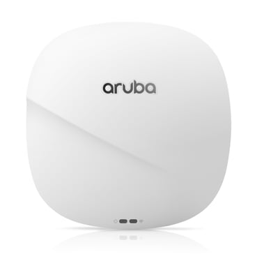 HPE Aruba Networking Aruba AP-345 (RW) 4300 Mbit/s Blanc, Noir Connexion Ethernet, supportant l'alimentation via ce port (PoE)