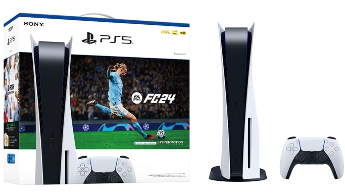 Sony PlayStation 5 – EA Sports FC 24 Bundle 825 GB Wifi Negro, Blanco