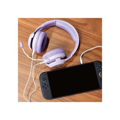 Casque Gaming - Filaire - Nintendo Switch 2 - Micro flexible - Lavande