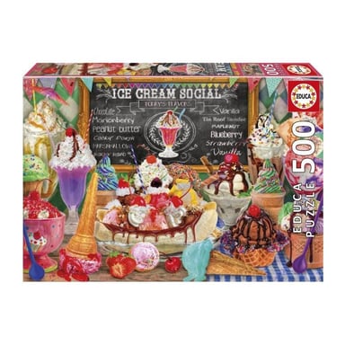 Puzzle - EDUCA - Boutique de Glaces - 500 piezas - 48x34 cm - a partir de 10 años - Mixto