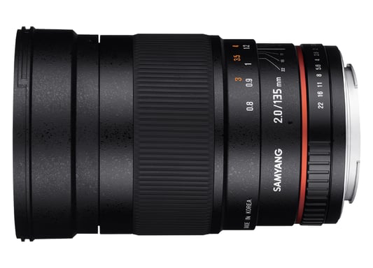 Samyang 135 mm F2.0 ED UMC, teleobiettivo Canon EF MILC/SLR Nero