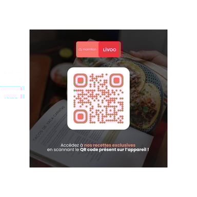 Friteuse Air Fryer Livoo x Marmiton DOC343CO 8 L 1700 W 10 programmes Écran tactile Noir