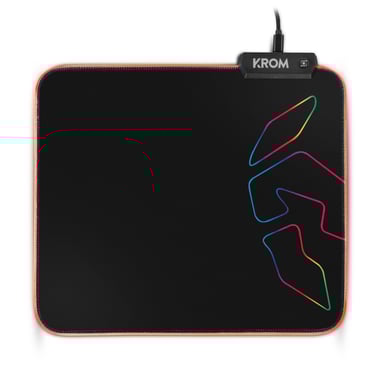 Krom Knout RGB Tapis de souris de jeu Noir