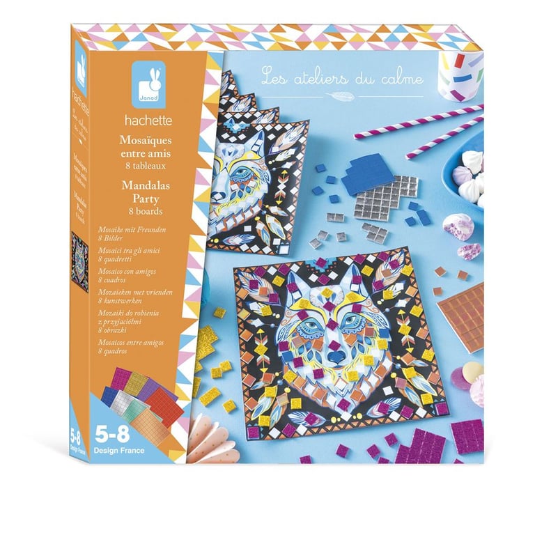 Jeu créatif Janod Mosaïques entre amis Mandalas Party - vue 2