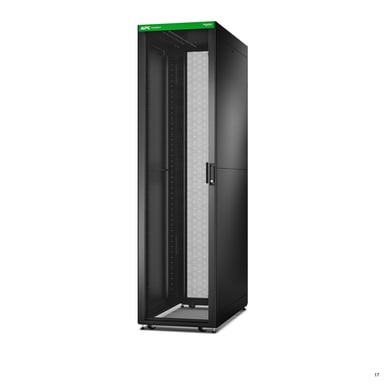 APC Baie EasyRack 600mm/48U/1200mm avec toit, panneau latéral, roulettes, noir