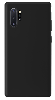 Funda de gel de silicona suave para Samsung Galaxy Note10+, negro satinado