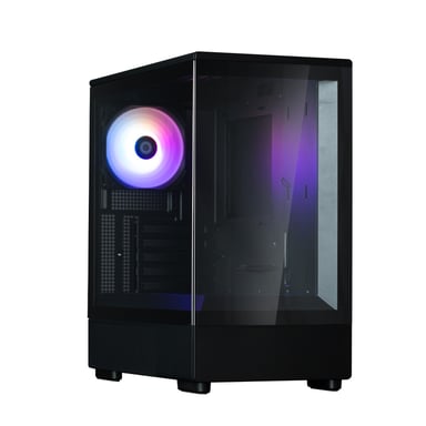 Case PC Mini Tower senza alimentatore - ZALMAN P10 (nero) - Micro ATX/Mini-ITX - 1x120mm A-RGB - USB-C/3.0/HD Audio - Vetro temperato