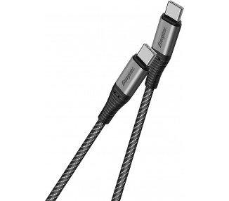 ENERGIZER USBC/USBC CAVO METALLICO 100W 2M BK