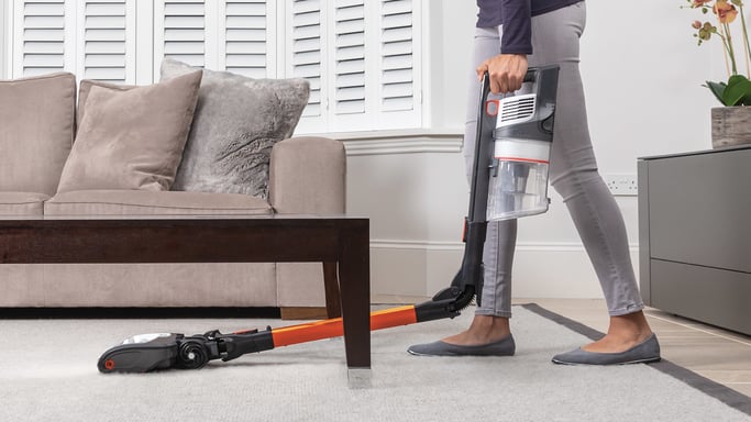 Shark IZ201 Aspiradora escoba 2 en 1 Batería Secar HEPA Sin bolsa Naranja