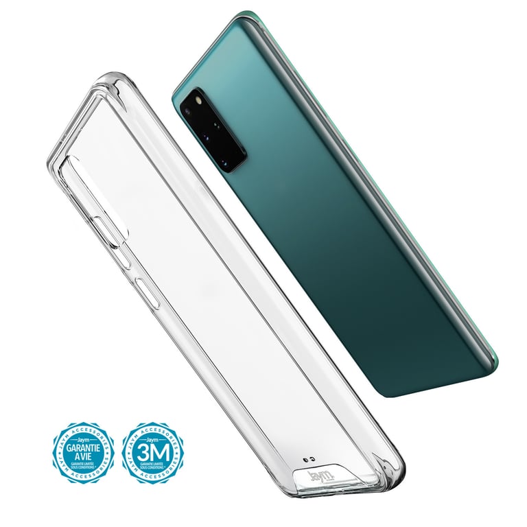 JAYM - Carcasa Ultra Dura Premium para Apple iPhone 13 Pro - Compatible con Magsafe - Certificada contra caídas desde 3 metros - Garantía de por vida - Transparente - 5 juegos de botones de colores incluidos