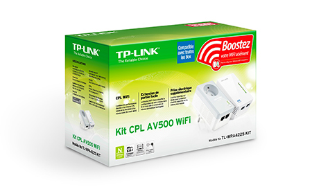 TP-LINK TL-WPA4225 KIT Adaptateur réseau CPL 500 Mbit/s Ethernet/LAN Wifi Blanc 2 pièce(s) - Neuf