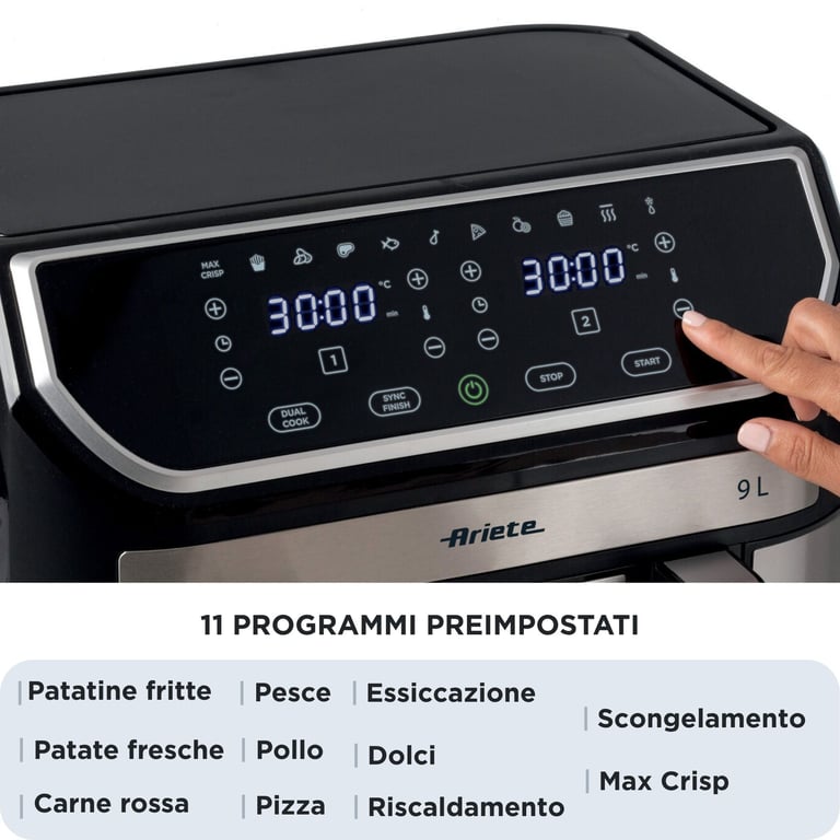 Ariete 462500 Double 9 Autonome Friteuse d'air chaud Neuf - vue 3