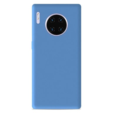 Coque silicone unie Mat Bleu compatible Huawei Mate 30 Pro
