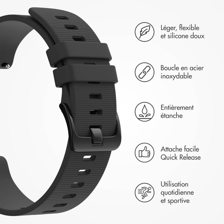 Bracelet 20mm Sport Silicone - vue 2