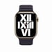 Bracelet à maillons cuir pour Apple Watch 45 mm - S/M - Minuit