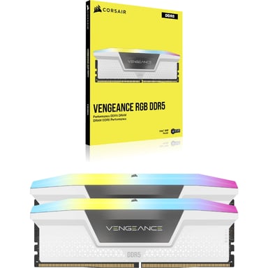 Corsair Vengeance RGB CMH64GX5M2B6000C30W module de mémoire 64 Go 2 x 32 Go DDR5 288-pin DIMM