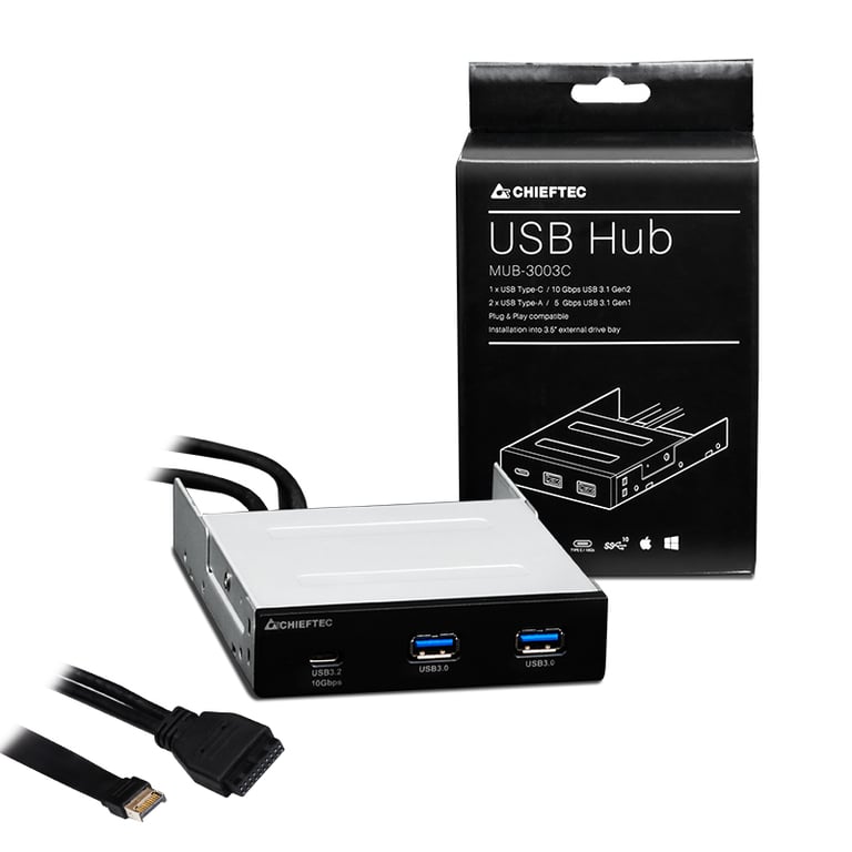 Chieftec MUB 3003 Obturateur de baie de lecteur Neuf