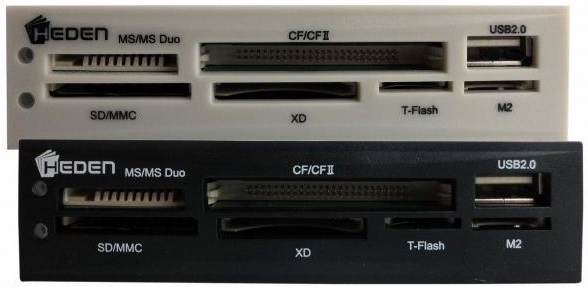 Heden LECMEM35A3 Lettore di schede di memoria interna Beige, Nero