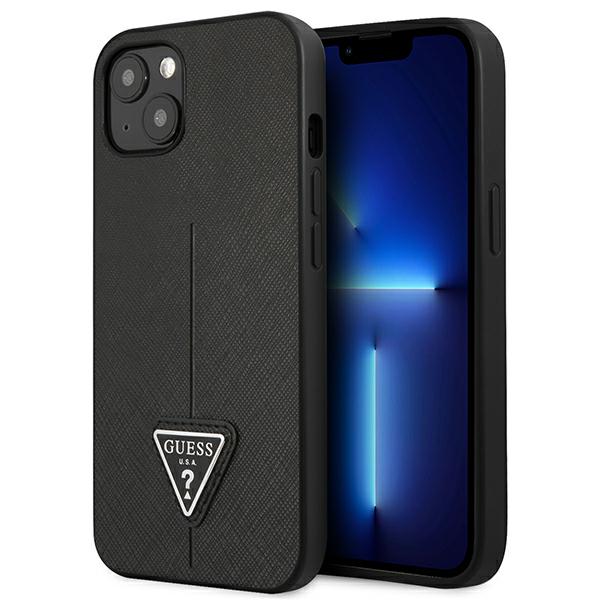 Guess Étui pour iPhone 13 mini Saffiano Triangle