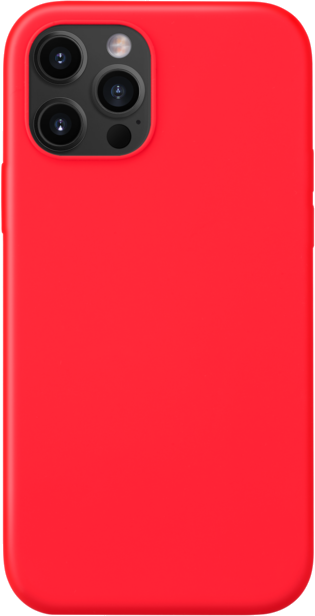 Coque antichoc en gel de silicone doux pour Apple iPhone 12 Pro Max, Rouge Ardent
