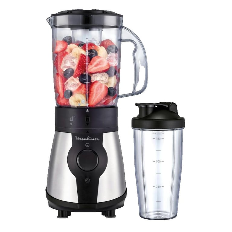 Mixeur Moulinex Blend&Go LM1B1D10 – 300 W, Bol 1,3 L, 4 Lames Inox - vue 5