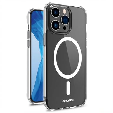 Accezz Coque Clear avec MagSafe pour Apple iPhone 14 Pro Max - Transparent