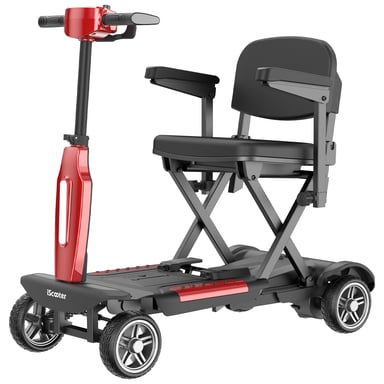 Trottinette Électrique De Mobilité X11 | Moteur 250W | Batterie 24V 15.6Ah | Pneus 6.7''+7.1'' Pouces | Vitesse 7 km/h | Autonomie 25 km | Rouge