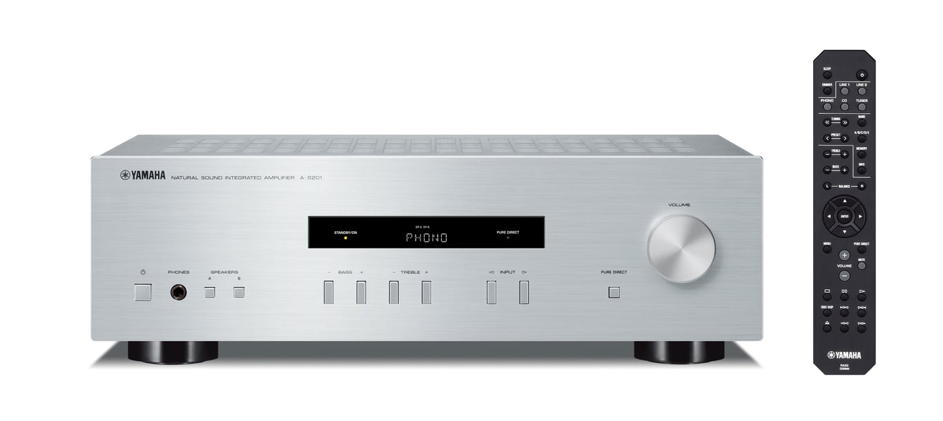 YAMAHA Ampli stéréo A S201 SI 2 x 5 entrées dont 1 entrée Phono Mode Pure Direct Compatibles fiches bananes Enceint - vue 6