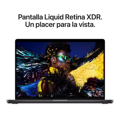 MacBook Pro M5 Max (2026) de 16'', 2 TB, RAM 36 GB, GPU Apple 32, negro espacial - QWERTY ES