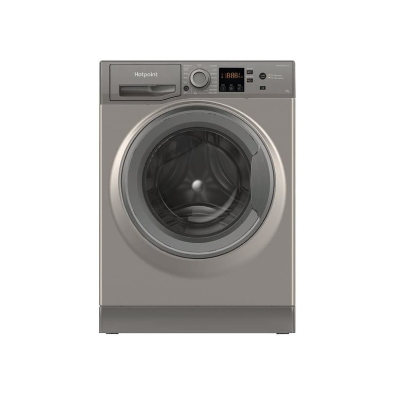 Lave linge hubot HOTPOINT NSWM946GGFR 9 kg Induction L60cm 1400 trsmin - vue 3