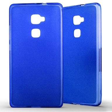 Coque silicone unie compatible Givré Bleu Huawei Mate S