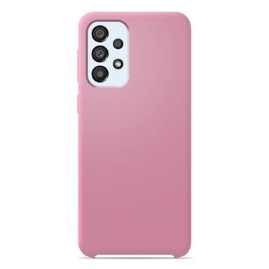 Coque silicone unie Soft Touch Rose compatible Samsung Galaxy A33 5G