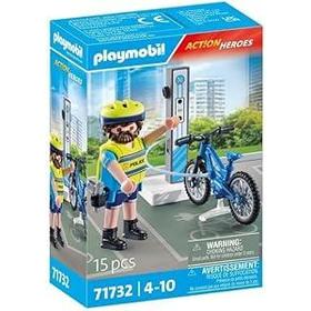 Policier Cycliste Avec Borne De Recharge Playmobil La Boite - vue 2