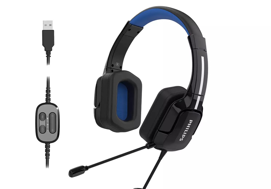 Philips 4000 series TAGH401BL00 écouteurcasque Avec fil Arceau Jouer USB Type A Neuf