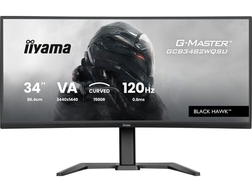 iiyama GCB3482WQSU-B1 écran plat de PC 86,4 cm (34'') 3440 x 1440 pixels UltraWide Quad HD LED Noir