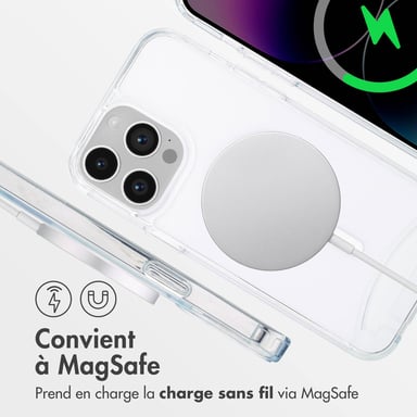 imoshion Coque MagSafe avec cordon amovible pour Apple iPhone 14 Pro Max - Transparent