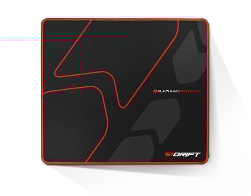 DRIFT V2 Tapis de souris de jeu Noir, Rouge