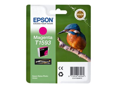 EPSON 5LB T1593 ink cartridge magenta standard capacity 1-pack blister without alarm Stylus Photo R2000 - Neuf
