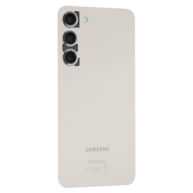 Finestrino posteriore per Samsung Galaxy S23 Plus con lente della fotocamera originale in crema