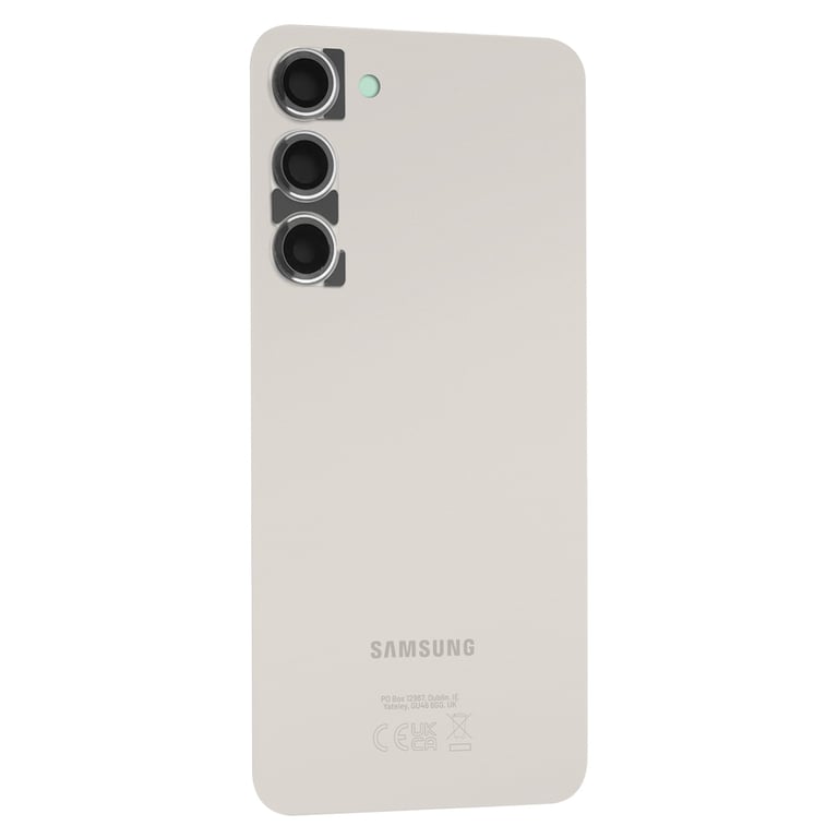 Vitre Arrière pour Samsung Galaxy S23 Plus avec Lentille Caméra Original crème Neuf - vue 4