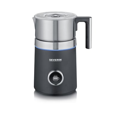Severin Spuma 700 Plus Mousseur/Chauffe-lait automatique Noir, Acier inoxydable