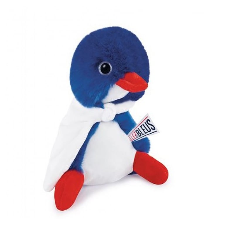JO PARIS 2024 ALLEZ LES BLEUS Cocorico cape JO2456 Peluche supporter Equipe de france cadeau souvenir dès la naissance - vue 2