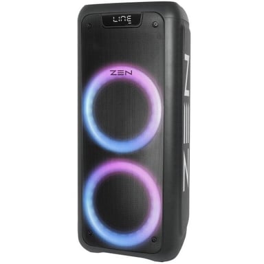 Phoenix Enceinte Bluetooth avec Éclairage LED et Microphone Sans Fil 25W RMS Noir