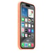 Coque en silicone avec MagSafe pour iPhone 15 Pro Sorbet à l orange